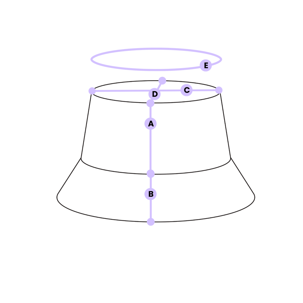 Playtime Parade Bucket Hat size chart